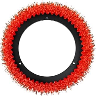 HHQ Commercial Scrub Brush for Orbital Floor Scrubber, Compatible with Oreck Orbiter XL ORB550MC, Bissell BGEM9000, 12" Diameter, Heavy-Duty Brush, Orange