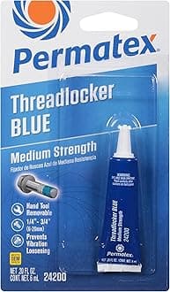 Permatex 24200 Medium Strength Threadlocker Blue, 6 ml, Automotive Threadlocker For Preventing Bolts From Loosening And Corrosion, Removable With Hand Tools