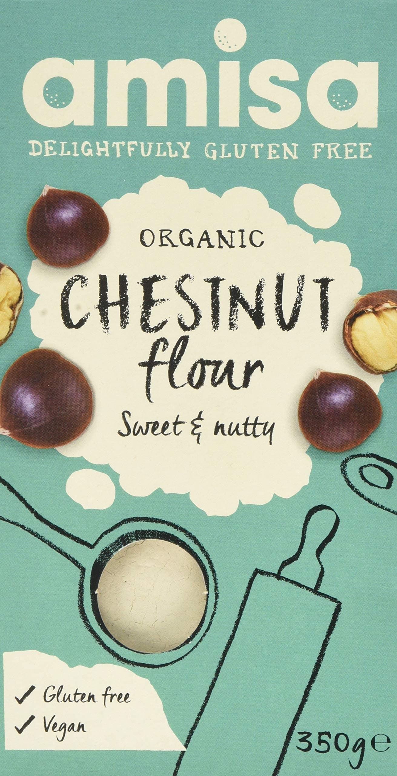 BIONA Organic Chestnut Flour, 350 GR