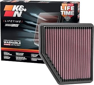 K&N Engine Air Filter: High Performance, Premium, Washable, Replacement Filter: 2019-2020 NISSAN Altima 2.5L, 33-5095