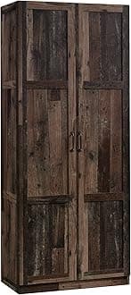 Select Storage Cabinet, Pantry Cabinet Kitchen Storage with Adjustable Shelves, Utility Room Storage Cabinet, in Reclaimed Pine