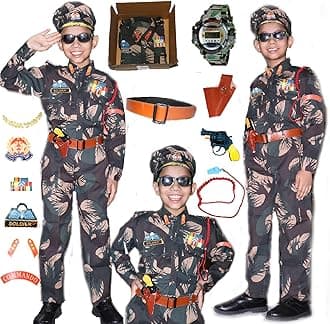 SCRIPTURE Fancy Dress Army costumes for kids |Indian Army, Police, BSF & Subhash Chandra Bose costumes for boys & girls fancy dress costumes for school function