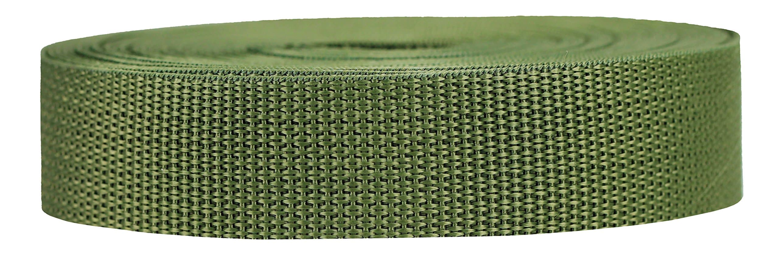 Strapworks Lightweight Polypropylene Webbing - Poly Strapping for Outdoor DIY Gear Repair, Pet Collars, Crafts ââ‚¬â€œ 2 Inch x 10 Yards - Olive Drab