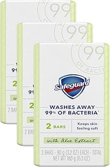 Bar Soap Fresh Clean Scent with Aloe Extract, 3.2oz (2 Count) (Pack of 3)