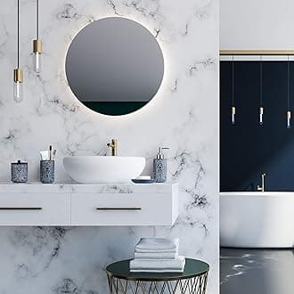 VIRTUNE Premium Navy Blue Bathroom Accessories Set. Blue Bathroom Set. Blue Bathroom Decor. Accesorios para Baños. New Apartment Essentials. Blue Toothbrush Holder and Soap Dispenser.