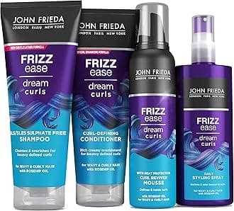John Frieda Frizz Ease Dream Curls hair styling bundle for naturally wavy & curly hair
