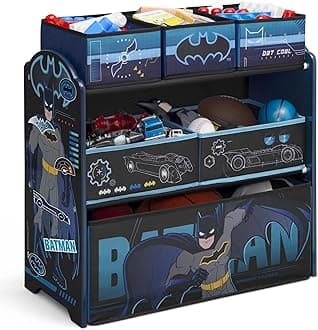 Delta Children Design & Store 6 Bin Toy Storage Organizer, Batman,Engineered Wood