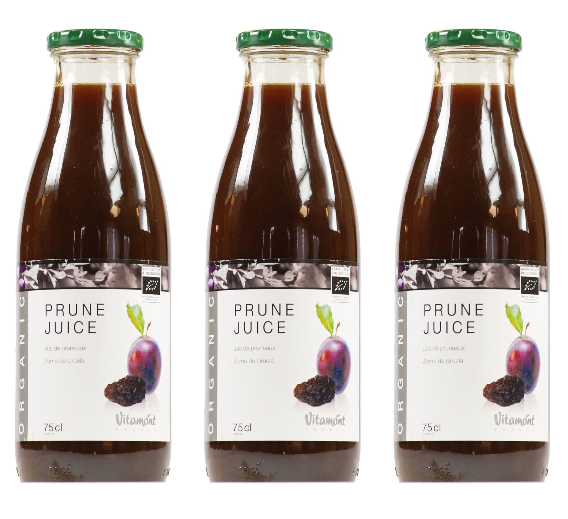 (3 PACK) - Vitamont Organic Prune Juice | 75clcl | 3 PACK - SUPER SAVER - SAVE MONEY