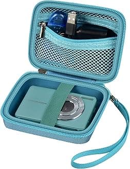 Case Compatible with VAHOIALD FHD 1080P Digital Camera/for CAMKORY Digital Point and Shoot/for Kodak PIXPRO FZ45-BK 16MP Vlogging/for IWEUKJLO/for Nsoela, Holder for SD Card More (Dark Green)