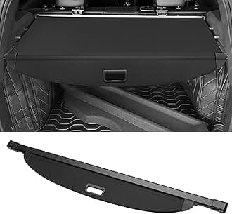 Motoforti Car Trunk Retractable Cargo Cover for Kia Sorento 2021-2024 5 Seater Rear Trunk Parcel Shelf Luggage Security Shield Shade, Canvas, Gloss Black