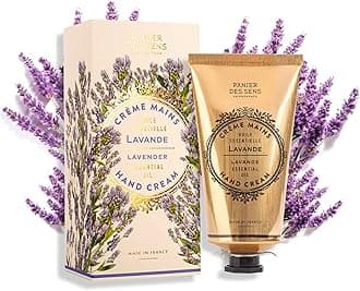 Lavender Hand Cream - Nourishing Shea Butter Hand Cream for Dry Cracked Hands 97% Natural Ingredients - Dermatologically Tested Hand Lotion for Woman Made in France, 2.5 fl oz