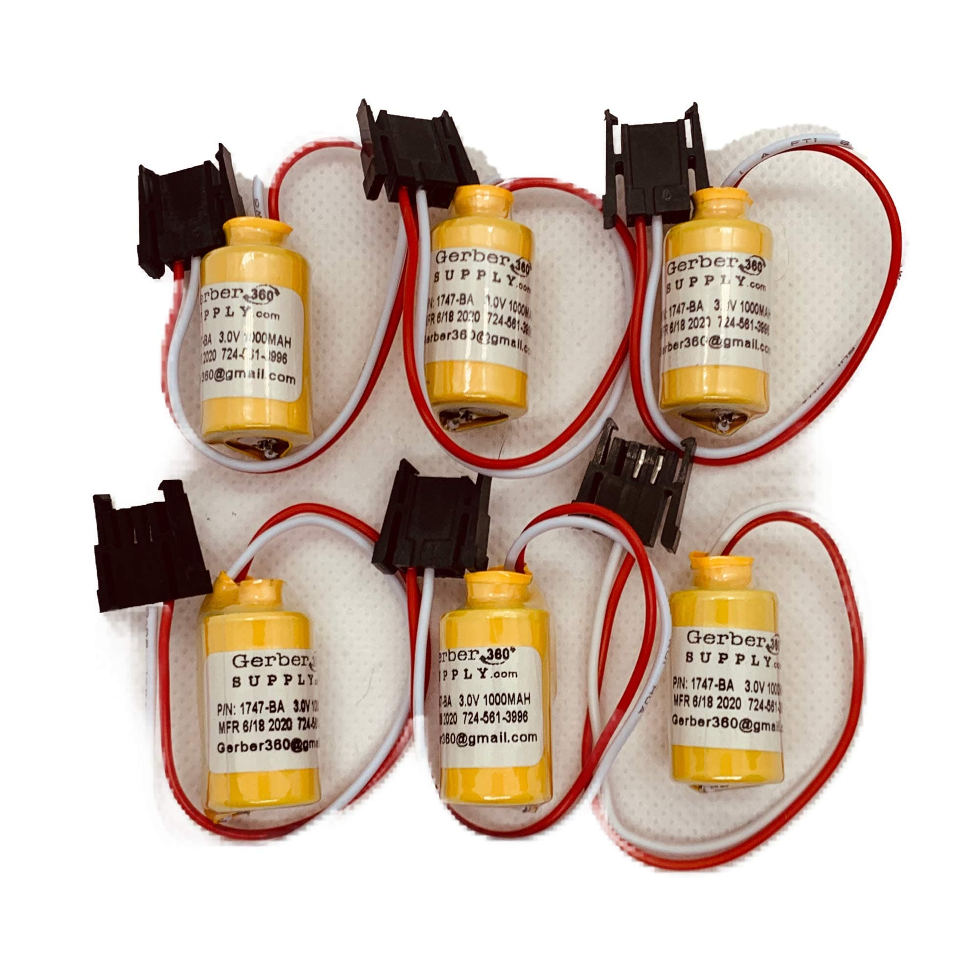 (6 Pack) 1747-BA / 1769-BA Backup Battery fits AB PLC's SLC500 1747 BA