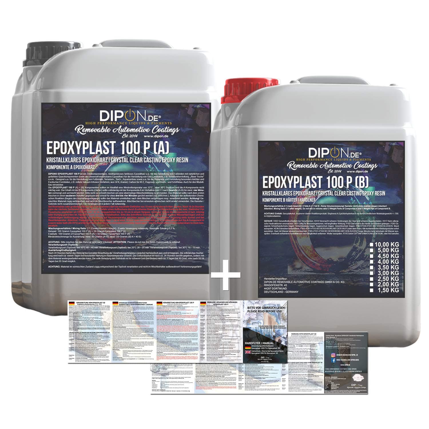 15.0 kg Crystal Clear Casting Epoxy Resin for Laminating Glass Fibreglass Table Floor Terra Aquarium Concrete Molds UV Stable