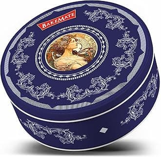 - BakeMate Butter Cookies Tin Box - 340 G | Healthy & Tasty Cookie | Christmas Cookies Gift Pack | Freshly Baked Cookie | Snacks for Tea, Office Snacks & Gifting