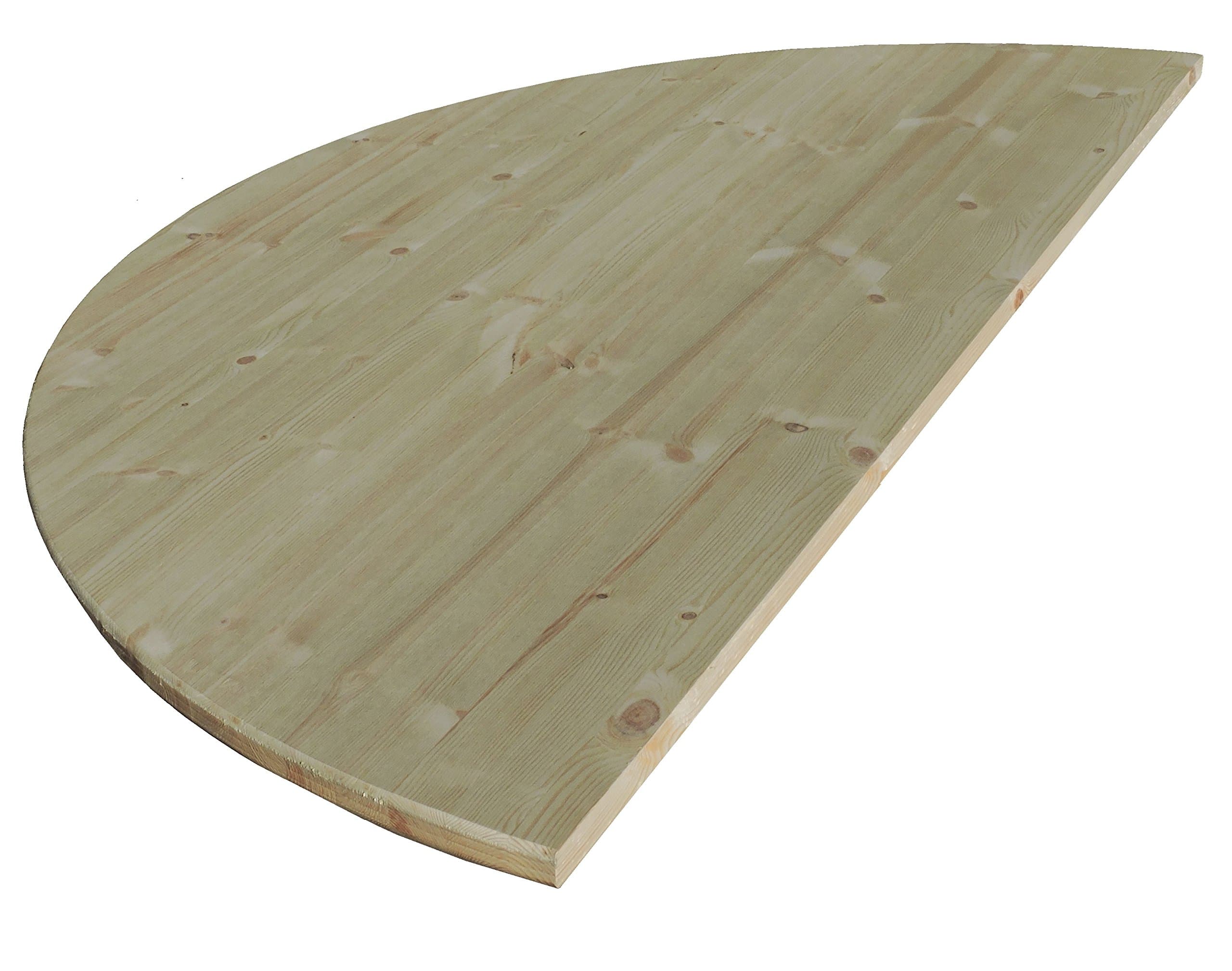 Allwood 1.06" x 54" Half Round Table Top