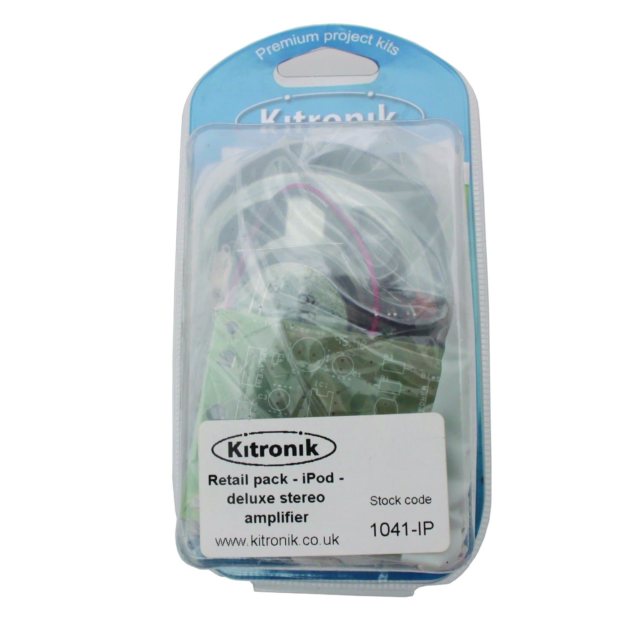 Kitronik Deluxe Stereo Amplifier Kit With Ipod Lead