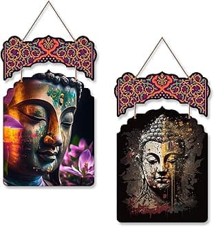 Designer Wooden Wall Hanging Decoration Items for Home | Gifts | Bedroom | Wooden Wall Hanger | Mdf Wall Decoration for Living Room | Modern Decor Items (WH_9204N)