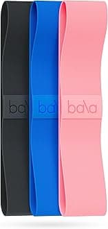 BalaBands Resistance Bands for Women & Men, 3-Pack - Elastic Exercise Bands for Working Out - Wrist, Ankle, Legs & Booty Bands - Workout Resistance Bands for Yoga, Pilates, Strength Training