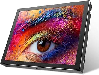 Eyoyo 8 inch Small Mini Monitor 1024x768 Resolution Car Rear View TFT LCD Screen Display with HDMI/VGA/AV Video Input for PC DVD DVR CCD 140 Degree Wide Angle Metal Housing