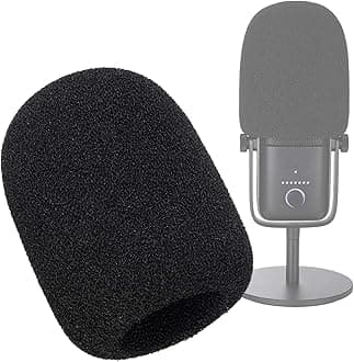 Microphone Pop Filter - Mic Foam Windscreen Cover Compatible with Elgato Wave:3 Premium USB Condenser Microphone to Blocks Out Plosives by YOUSHARES