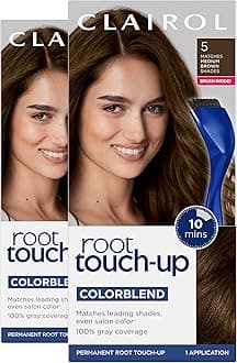 Nice 'n Easy Root Touch-Up 5 Kit (Pack of 2), Matches Medium Brown Shades of Hair Coloring, Includes Precision Brush Applicator Tool