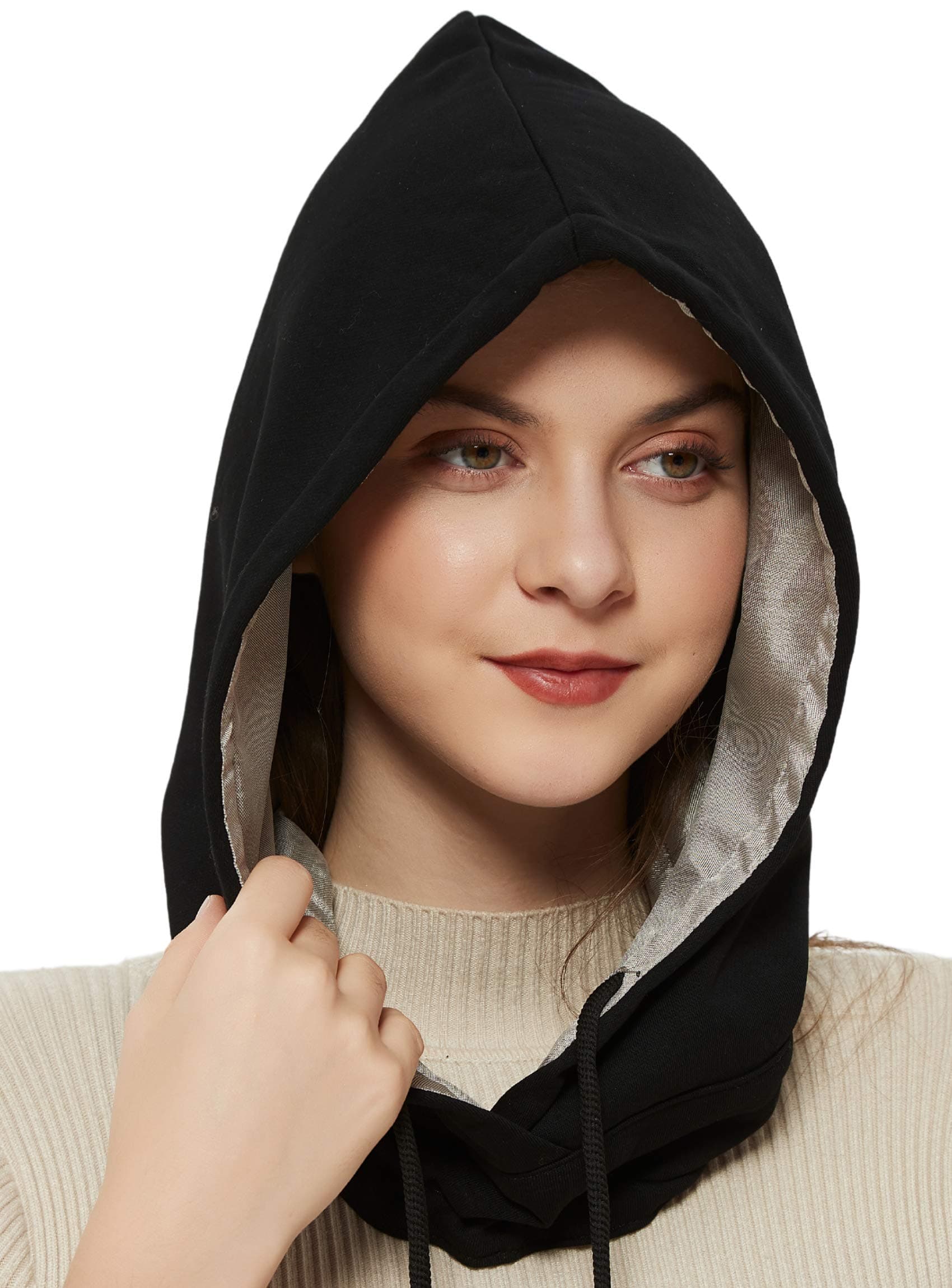 EMF Protection Hood, Faraday Hat, 5G Blocking, RF Shielding, WiFi Shield, Brain Coat, Black