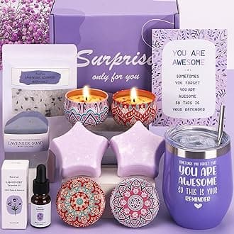 Birthday Pamper Gifts for Women, Pamper Hamper Mum Care Package For Her Relaxation Spa Gift Set Women Pamper Gift Self Care Gift Set Mother, Birthday Hamper Gifts For friends,Sisters,Girls,Wife