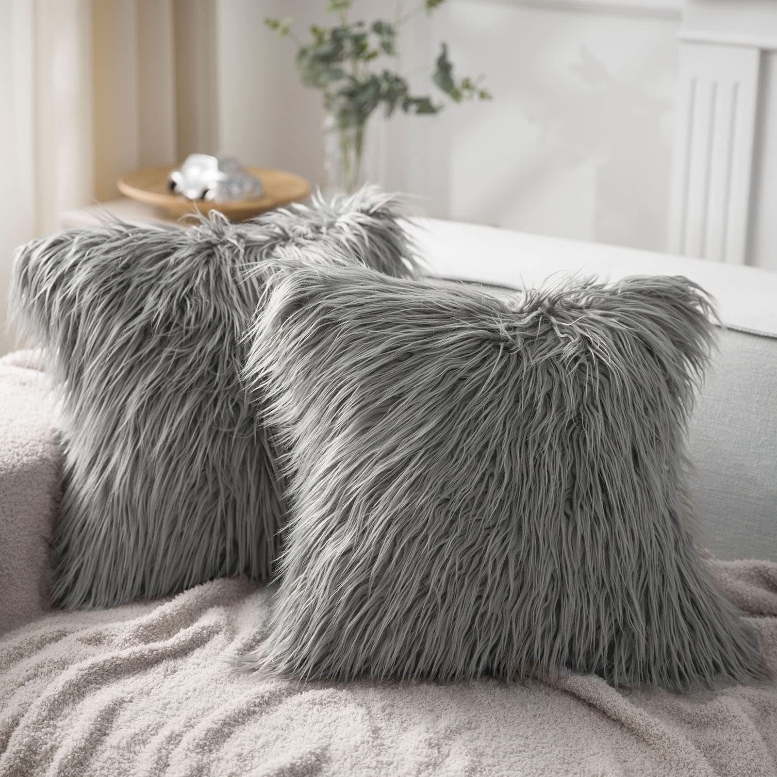 Faux Fur Fluffy Pillow Covers