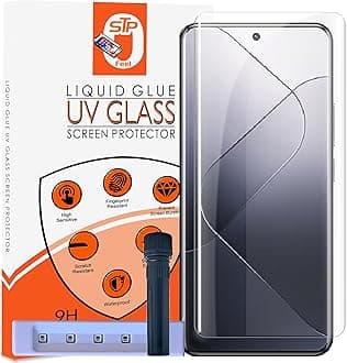 HD+ UV Tempered Glass Screen Protector Guard Compatible For Xiaomi 14 Pro 5G (6.73 Inch, Pack of 1) Full Adhesive UV Curved Case Friendly HD Clarity with easy installation kit