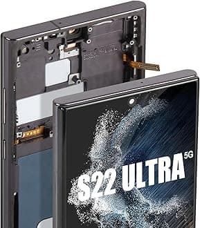 Incell for Samsung Galaxy S22 Ultra 5G Screen Replacement - for Samsung S22 Ultra 5G LCD Display SM-S908B SM-S908U S908 S908B Digitizer Touch Screen Assembly Repair with Frame (Without Frngerprint)