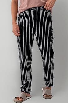 DAMENSCH Regular Fit Cotton Blend Woven Casual Style Pyjama Dual Pockets Breathable Microfibre Waistband Anti-Bacterial Stretchable Soft Comfortable Pyjama For Men