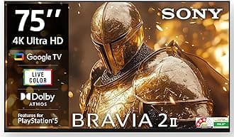 - 189 cm (75 inches) BRAVIA 2M2 Series 4K Ultra HD Smart LED Google TV K-75S25BM2