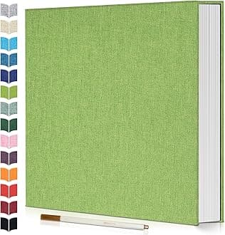 Photo Album Self Adhesive Scrapbook,Large Photo Book for 4x6,5x7,8x10 Pictures,DIY Album for Baby Wedding Family Travel Birthday,with Metallic Pen and Scraper