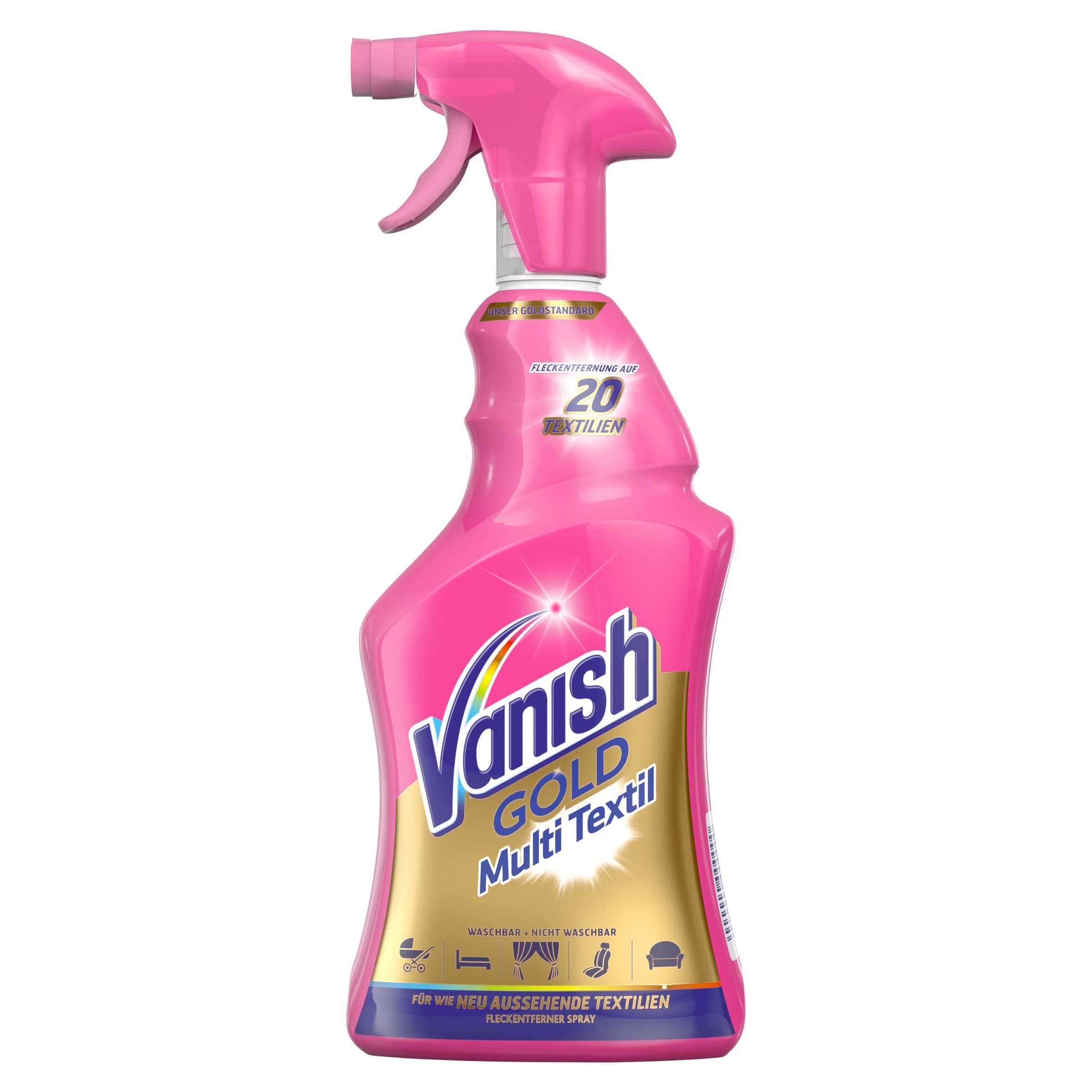 Vanish Multi textile cleaner for upholstery, car seats and strollers - upholstery cleaner against dirt and odors for targeted use - 1 x 660 ml