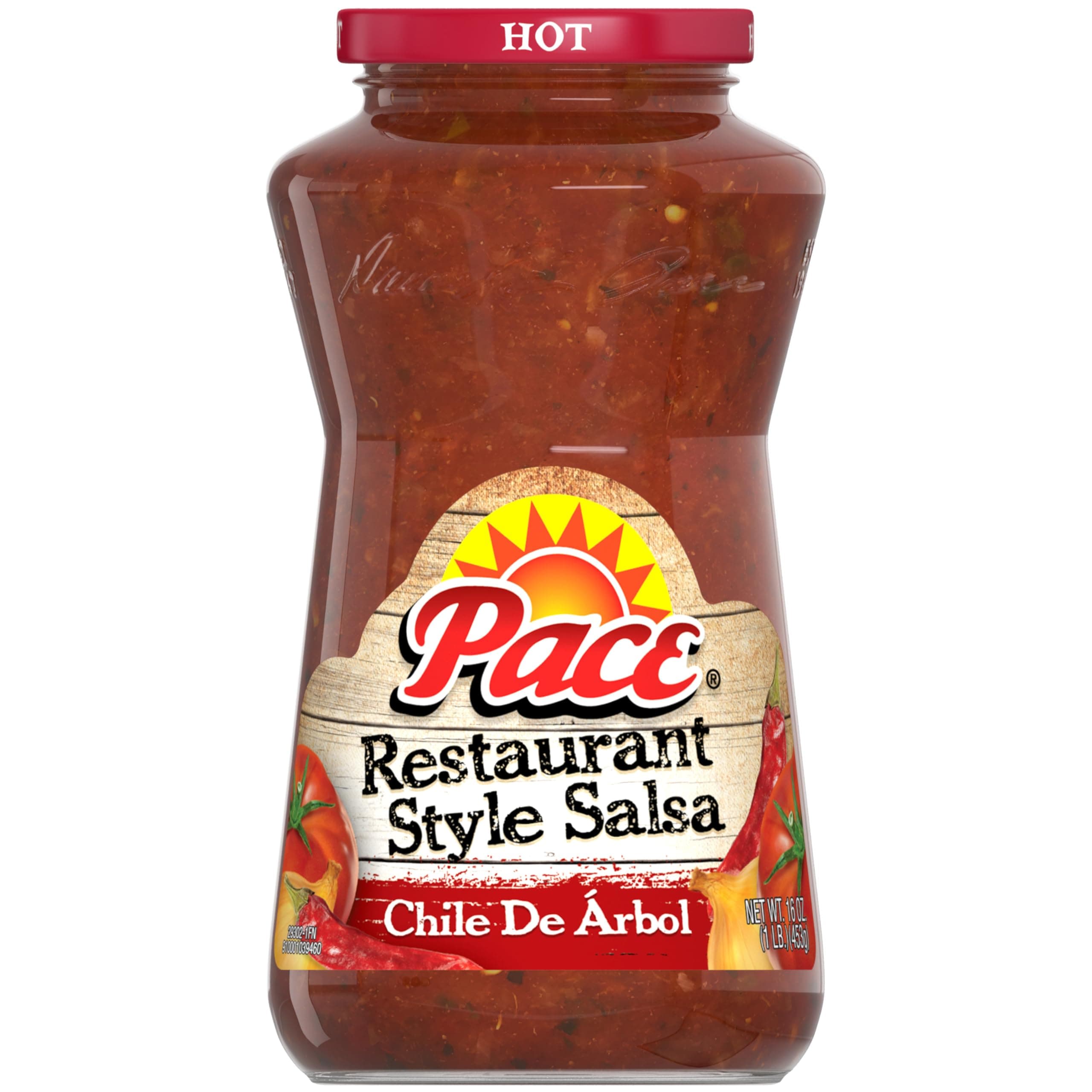 Pace Chile de Arbol Hot Salsa, 16 oz Jar