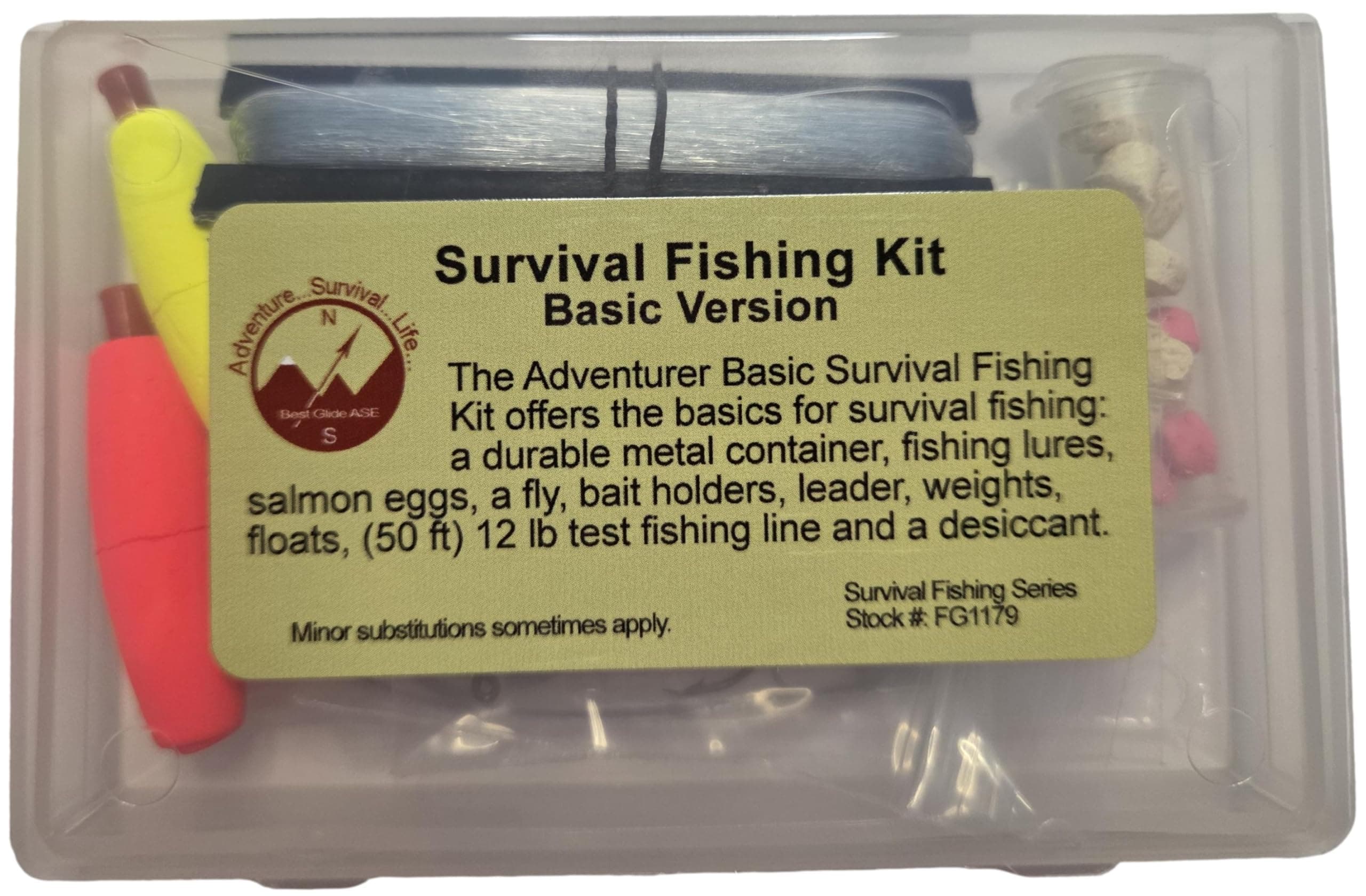 Best Glide ASE Survival Fishing Kit Basic Version