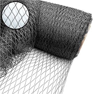 Extra Strong Woven Mesh Garden Netting Heavy Duty Anti Bird Pond Fruit, Pea Plant Protection Professional Grade. Various Sizes (6m Wide, 20m Long)