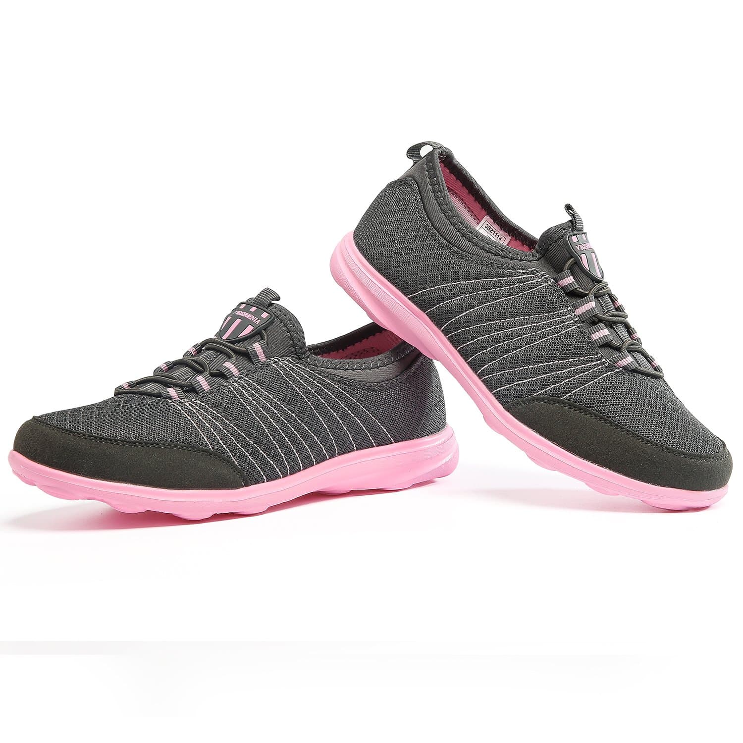 Performance Women's Comfortable Go Walking Shoe Gray Pink