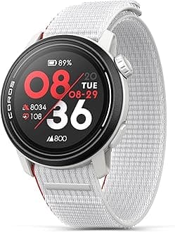 COROS PACE 3 GPS Sport Watch, Lightweight Running Watch, 17-Day Battery Life, Accurate GPS, Heart Rate Monitor, Navigation, Sleep Tracking, Training Plan, Run, Bike, and Ski (Chalk Nylon)