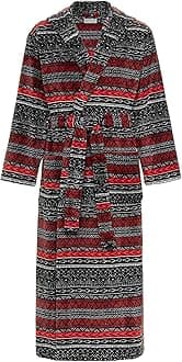 Alexander Del Rossa Mens Robe with Hood, Plush Fleece Hooded Mens Bathrobe, Big and Tall Bath Robes for Men