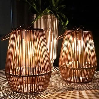 Solar Lanterns, KagoLing Solar Lanterns Outdoor Waterproof Gifts for Women Hanging Lights Outdoor Christmas Lamp Lights Decoration for Outside Garden,Yard,Patio,Porch,Trees,Lawn,Pathway Decor, 2 Pack