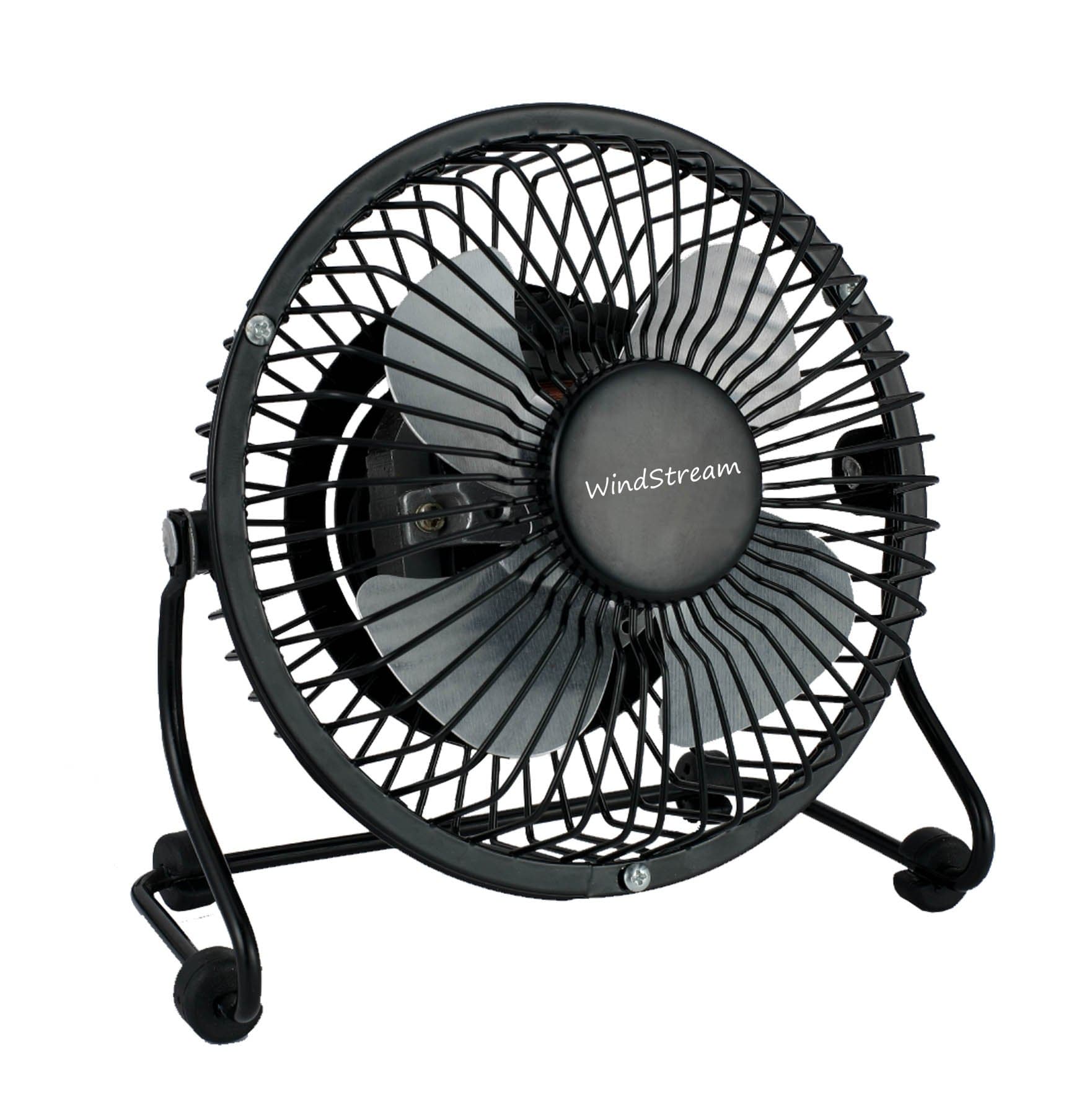 Windstream New 4 Inch High Velocity/Table/Desk Fan, Strong 20 watt Motor, All Steel Construction
