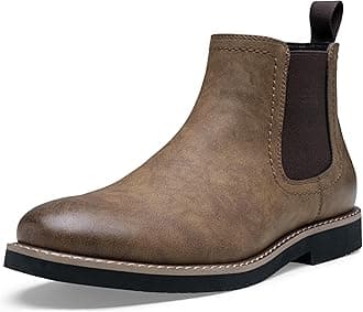 Vostey Chelsea Boots Men Casual Dress Boots Black Ankle Classic Slip on Boots for Men