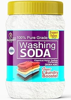 Washing Soda Powder 850 GM (SUPER VALUE PACK) 100% Pure Laundry Booster Sodium Carbonate (850 GM)