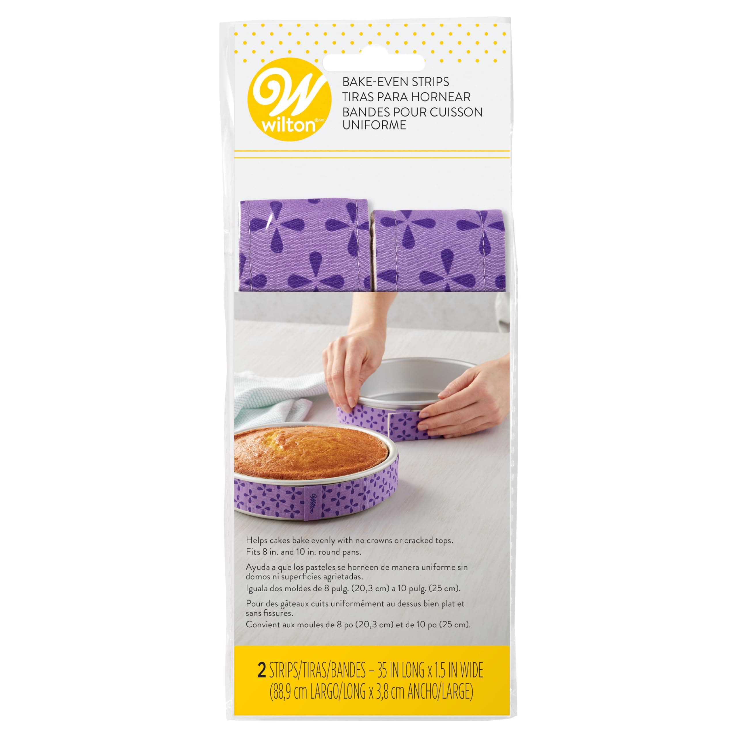 Bake Even Cake Strips, 2 Pieces, Purple