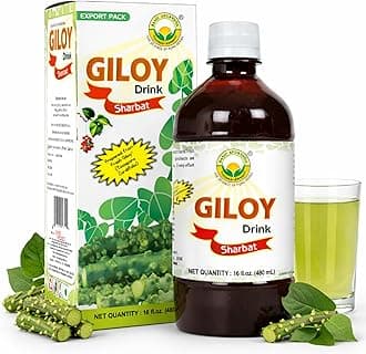 Giloy Juice (Sharbat) | 16.23 Fl Oz (480ml) | Natural Guduchi (Tinospora Cordifolia) Herbal Tonic | Supports Immunity & Energy | Gluten-Free, Non-GMO & Vegan