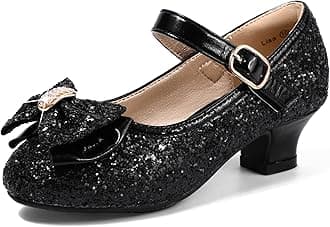 Girls Toddler/Little Kid Jada Dress Mary Jane Pumps Bow Low Heels Party Wedding Princess Shoes