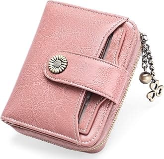 SENDEFN Women's Bi-fold Wallet, Genuine Leather, Popular, Stylish, Soft to the Touch, Genuine Product (Coin Pocket Included) RFID & Magnetic Skimming Prevention, Ag-Pink