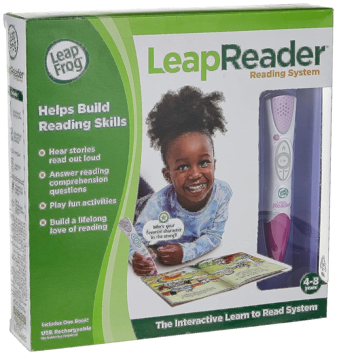 LeapFrog LeapReader Reading and Writing System, Pink, Educational Toy for Toddlers and Preschoolers, Teaches Phonics, Early Reading, and Writing Skills, Ideal for Kids Aged 4+