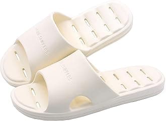 Women's Shower Slipper, Quick Drying Non-Slip Slippers, Bathroom House & Pool Sandals, In-Door Slipper for Gym, Soft Sole, Beige, Size S, M, L, XL